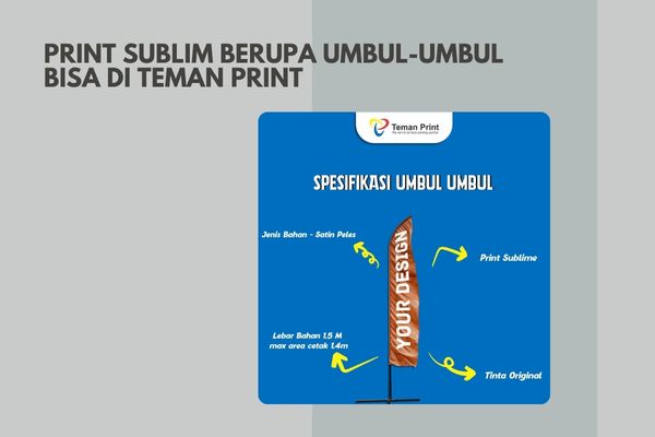 Print Sublim Berupa Umbul-Umbul Bisa Di Teman Print